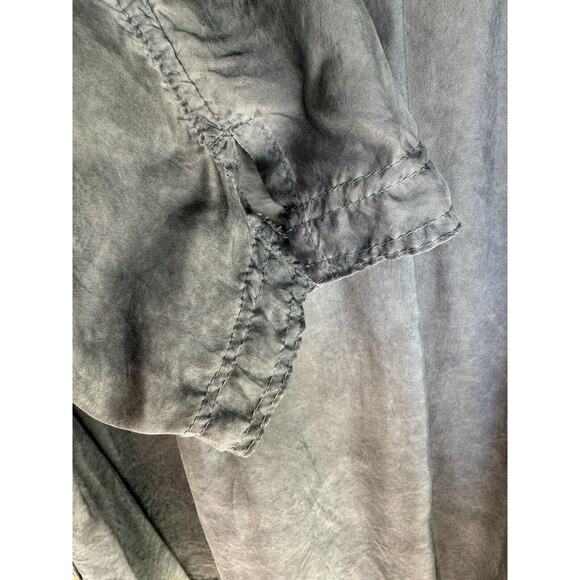 Johnny Was Pete & Greta Long Sl GREY Capras Blouse Shirt Tunic Size M PG31891016 - Picture 6 of 12